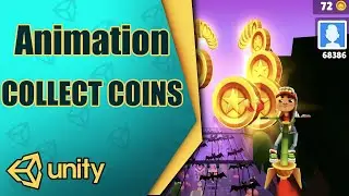 Animated Collect and Pick up Coins in Unity | Unity Beginner Tutorial Coding