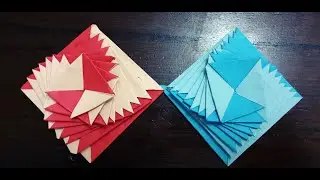 Single Strip Square Curlicue - Origami