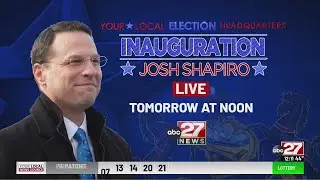 How to watch the Josh Shapiro inauguration as Pennsylvania Governor