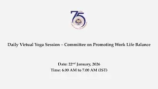 Virtual Yoga Session – Committee on Promoting Work Life Balance