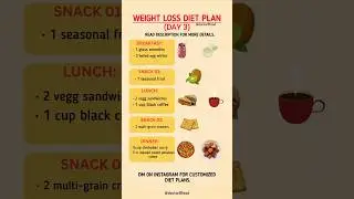 Day 3 of Weight Loss Diet Plan 30 Days | Simple & Healthy Meal for Fat Loss #healthyeating #diettips