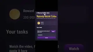 Tapswap Secret Codes #tapswap