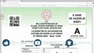 8.Sınıf 2023-2024 Bursluluk Sınavı Matematik Soruları Çözümü