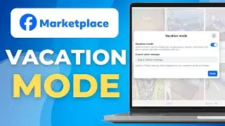 How To Put Facebook Marketplace Listings On Vacation Mode | Quick Tutorial
