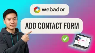 How to ADD a CONTACT FORM on Webador (Step by Step)