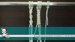 Scuola di macramè: nodo di avvio, spirale e piatto