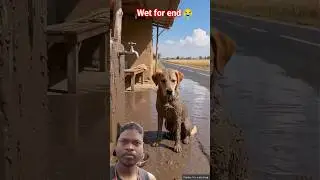 The dog worked hard to satisfy his hunger 😭 #ai #dog #save