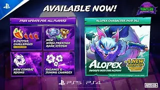 Teenage Mutant Ninja Turtles: Splintered Fate - Alopex Reveal Trailer | PS5 & PS4 Games
