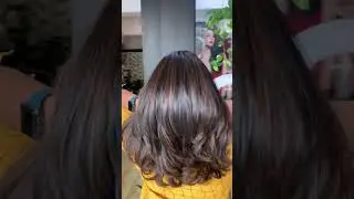 Cuts and colour.. *Haircut style: Medium layers..* Colour: Mocha brown *