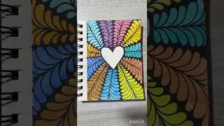 Easy Doodle Art for Beginners | Heart Doodle Art | Zendoodle Art | Doodle Art shorts #shorts
