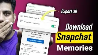 How to download Snapchat Memories | Save all photos