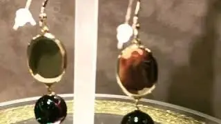 Druzy agate earrings
