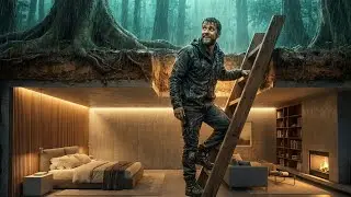No One Knew It Was There&hellip; A Lonely Man Builds a Luxury Underground Shelter in Heavy Rain (ASMR)