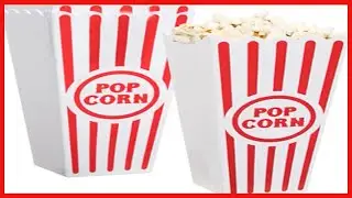 Novelty Place Plastic Red White Striped Classic Popcorn Containers for Movie Night