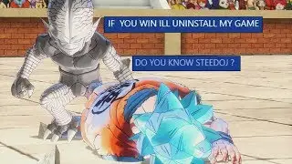 I Used A Saibman To Beat Blue Goku So He Uninstalled The Game - Dragon Ball Xenoverse 2 Trolling