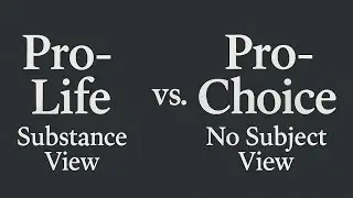 Pro life vs pro choice substance view vs no subject 