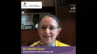 Dr, Ashima Goyal  congratulating students of SAMSOE