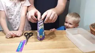 Распаковка Песок Kinetic Sand Colour с ароматом Голубая малина из Rozetka