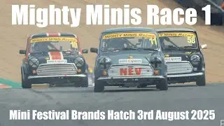 Mighty Minis Race 1 Mini Festival Brands Hatch 3rd August 2025