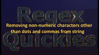 Removing non-numeric characters other than dots and commas from a string