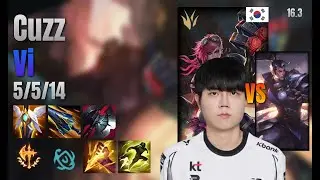 Cuzz Jungle Vi vs Xin Zhao lol KR solo rank Full Game 16.3 | 커즈 바이 vs 신 짜오