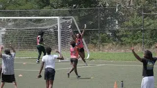 Tumorators Vs Juggernauts - Pink Sunday Flag Football 2022 Week 3