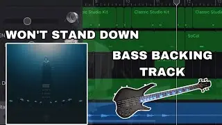 Muse - Won't Stand Down (BASS backing Track + Download link - garageband cover instrumental)