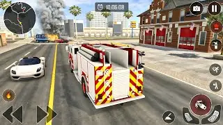 🚒 911 Fire Truck Rescue Simulator &ndash; Real City Emergency Firefighter 3D (Android Gameplay)