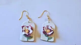 DIY Polymer Clay Flower Earrings | Cozy Tutorial Video | A Day In The Life Of An Introvert