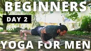 30-Min Beginners Yoga for Men: Presence | Day 2 of 7-Day Challenge