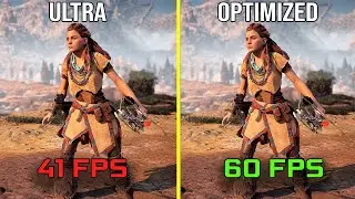 Horizon Zero Dawn | ULTRA vs OPTIMIZED | FPS Comparison | 1080P - 1440P | GTX 1070 | Best Settings