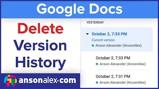 Как удалить историю версий в Google Docs