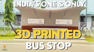 India's First 3D Printed Bus Stop || Godrej Construction | Tvasta Construction|