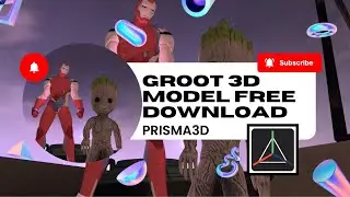 Marvel Groot 3D Model Prisma3D Free Download
