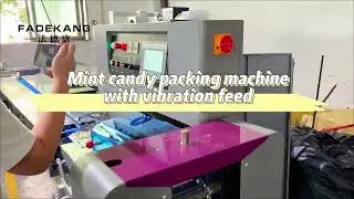 mint candy packing machine with vibration plate feed #mintcandy #packingmachine #hardcandy #factory