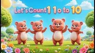Bear Counting Song for Kids | Learn Numbers 1 to 10 with Cute Bears and Fun Animation