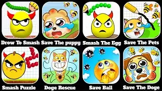 Draw To Smash,Save The puppy,Smash The Egg,Save The Pets,Smash Puzzle,Dog Rescue, Venix GamePlay