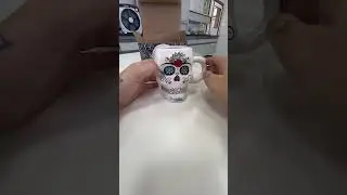My friend gave me this 🥰 #mug #unboxing #asmr #mexico #diademuertos #skullmug