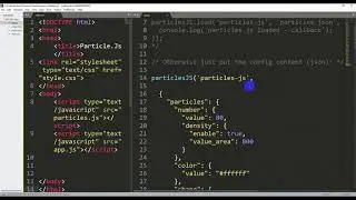 Particle.js Background Animation