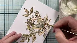 Vintage Watercolor Technique | Impression Obsession Rubber Stamps