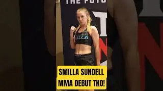 Smilla's First Test Was No Match - Round 1 Finish #mma #debut #fighting