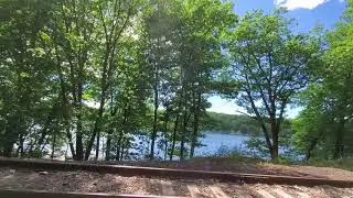 Sorry not holmes but Pawling.  And its Whaley Lake.  I was on the trail side Maybrook Trailway