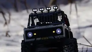 PART-2 RC SLOW CRAWL - Axial Early Bronco gets out in the SNOW!