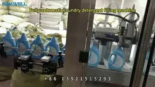 Fully automatic laundry detergent filling machine