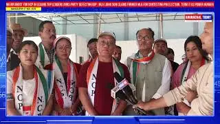 Major Boost For NCP in Lekang, Top BJP  Leaders Joins NCP