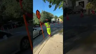 Flagging Operation #ladmatrafficcontrol #flagger