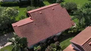 Naples Drone flies tile roof certification for Ovation in Naples Tennis Center Europa Drive