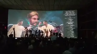 Adoni Satyam theater First day first show fans hungama in RRR ending Song amazing Dance both of u