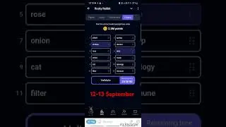 Rocky rabbit enigma today (12-13 September ) #hemsterkombat #rockyrabbitnews #game #rockyrabbitnews