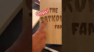 Mistake 1 of Many! #woodworking #epoxyresin #cnctutorial #cncmachine #fallprojects #jackolantern